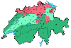 Klicken Sie hier, um eine Karte der Schweiz zu zeigen, die zeigt, wo Auslnder Wohnungen und Landhuser kaufen knnen