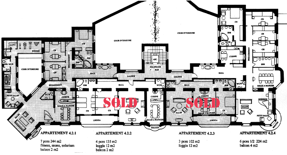 Plano del piso (87Kb) - desplcese lateralmente para ver el plano completo