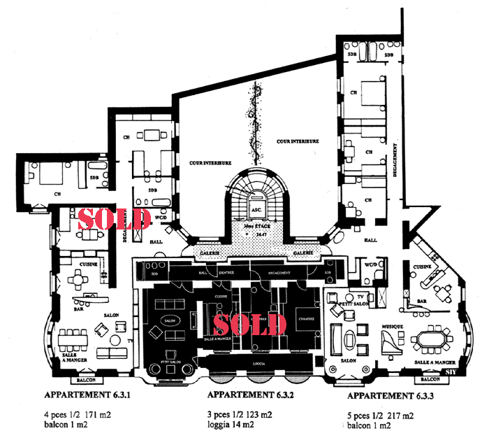 Plano del piso (52Kb) - desplcese lateralmente para ver el plano completo