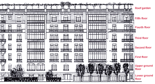 Facade of N0 4 (67 Kb)